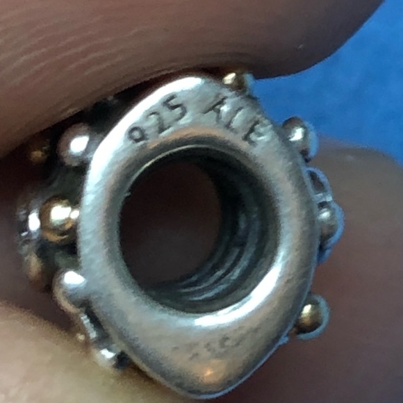Authentic Pandora Two tone Desert Star retired charm / EUC 790188CZ - Picture 4 of 4